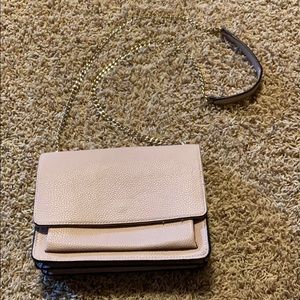 Blush pink shoulder purse